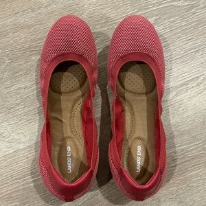 Lands’ End size 10 fabric ballet flats